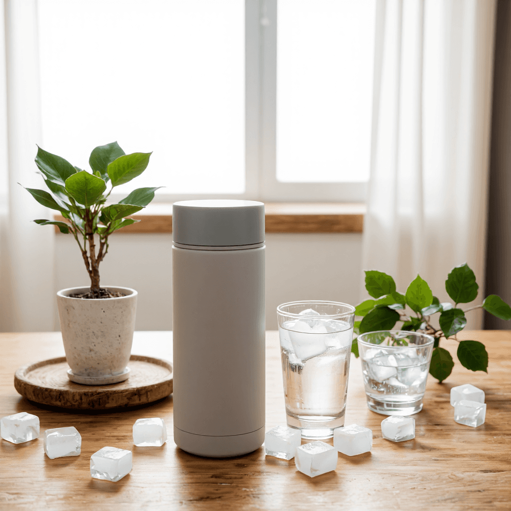 product photography of water bottle