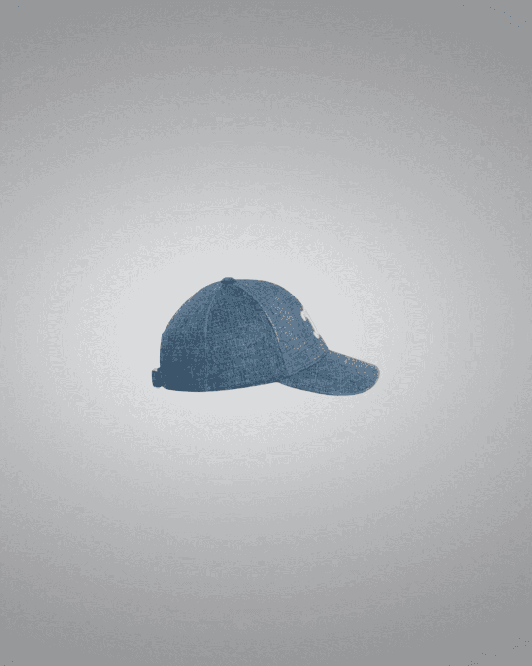 Celine Triomphe Baseball Cap in Denim Union Wash