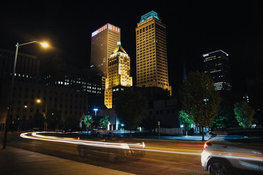 Tulsa, Oklahoma commercial buildings and skyline