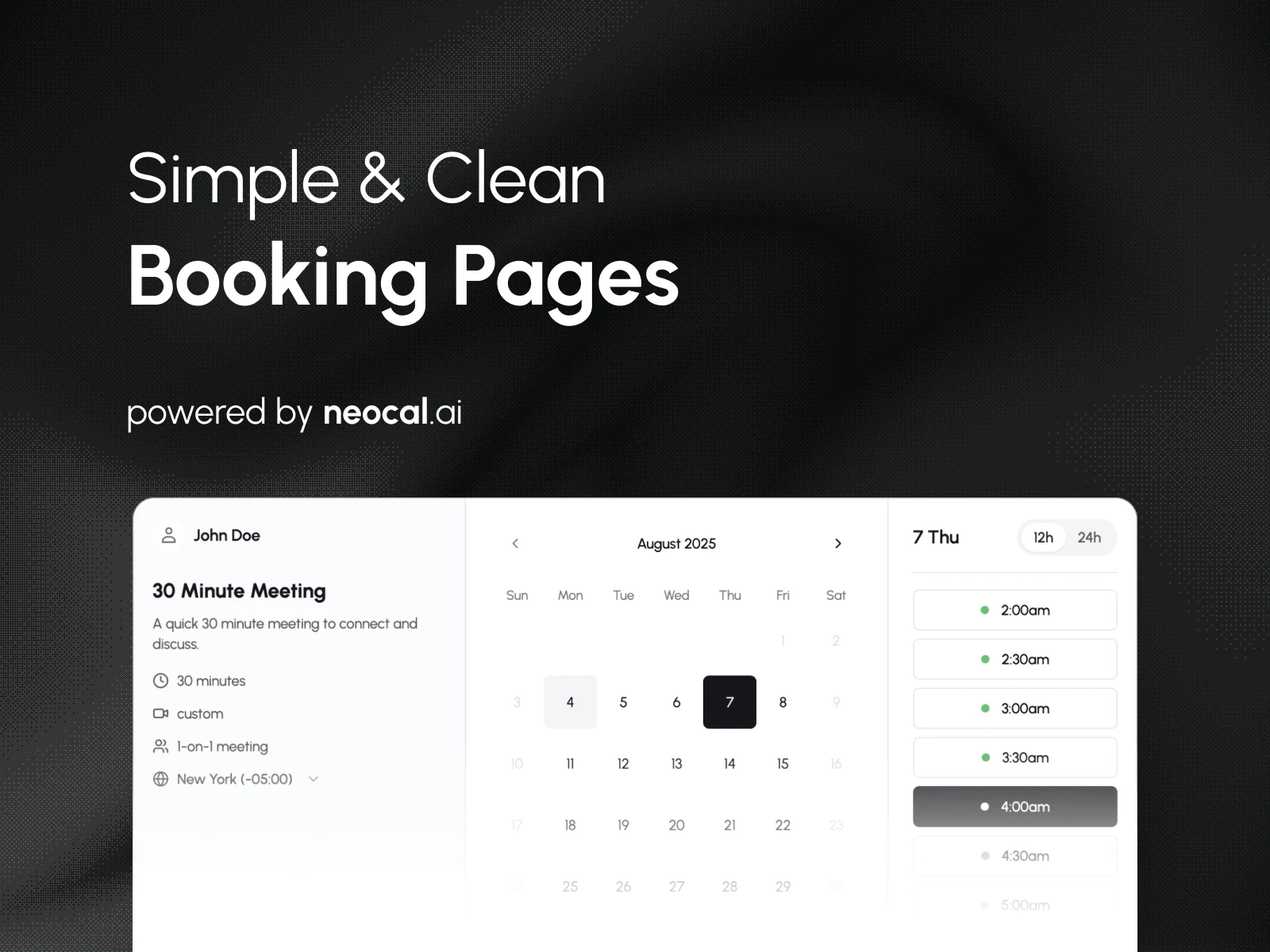 Neocal Calendar Booking framer plugins