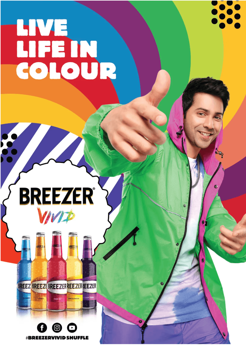 Top view of coffee can mockup with bold black typography on white background