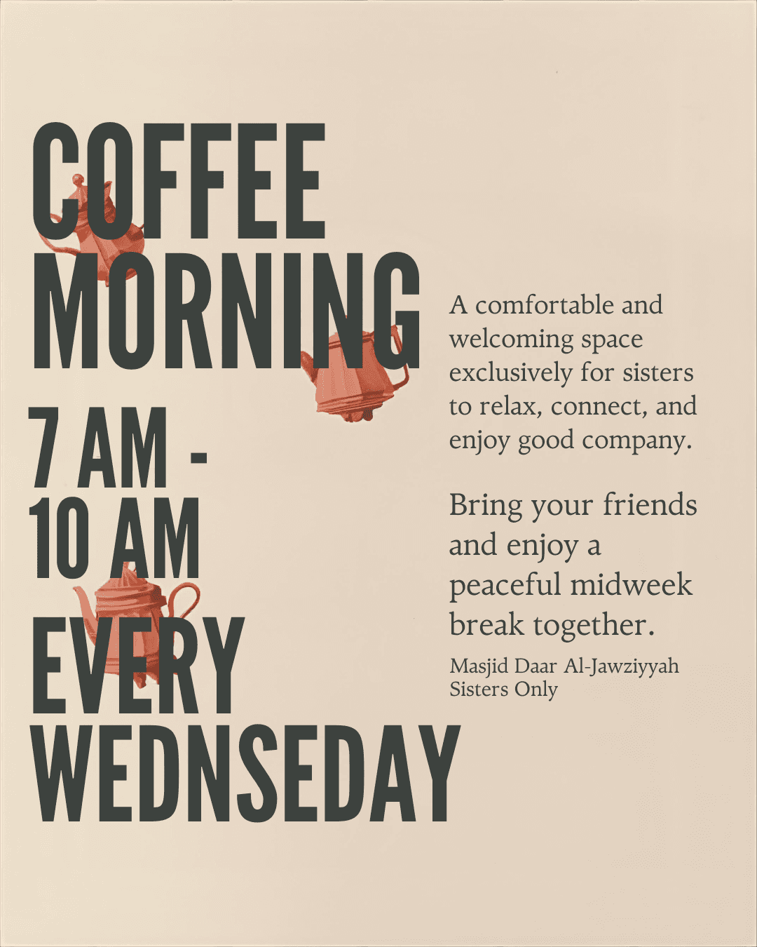 Poster for a Coffee Morning