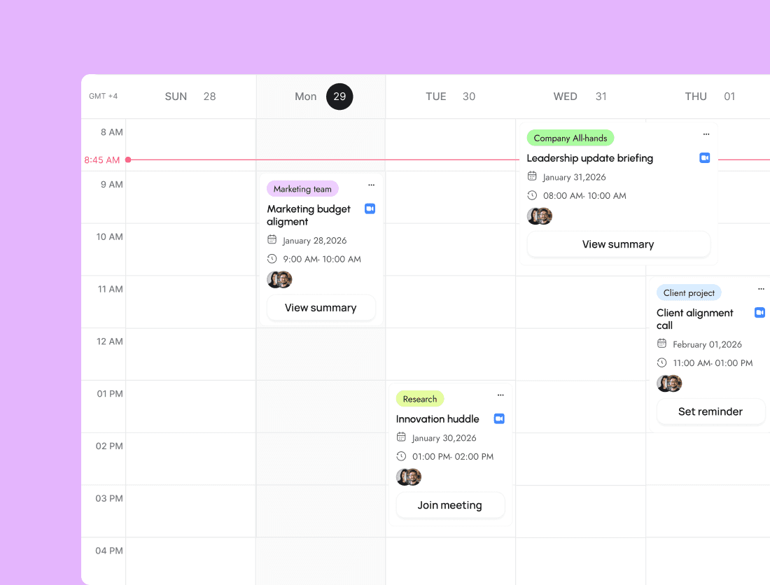 Scheduling calendar with booked time slots
