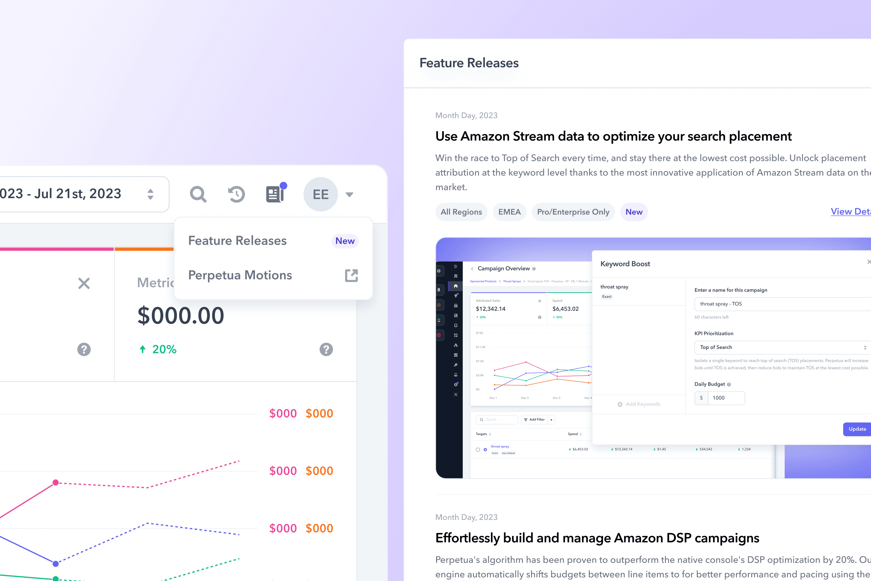 Image of Perpetua Feature Releases flow