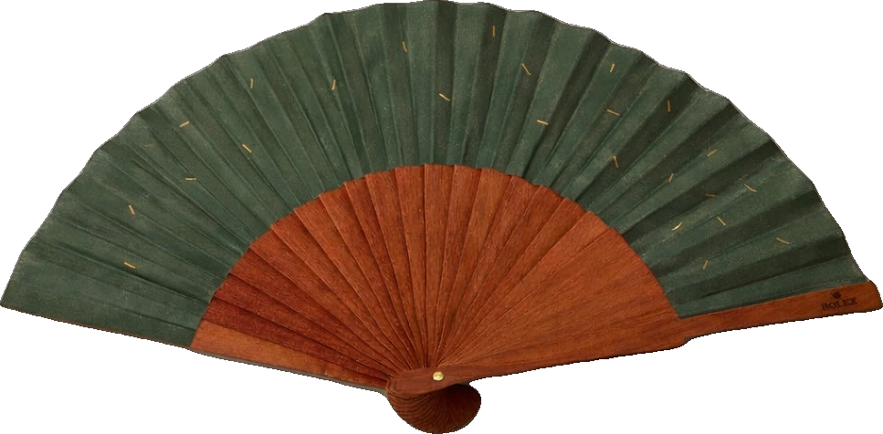 Rolex Verdant Folding Fan