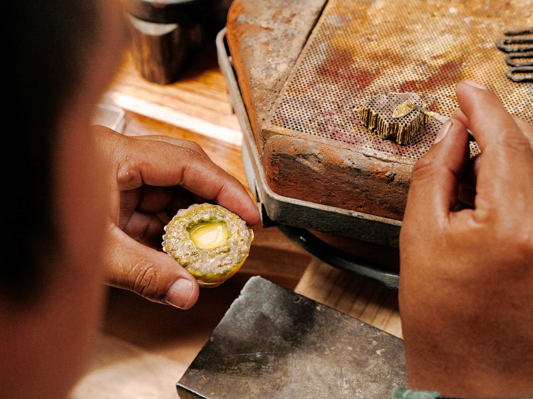 Francisco Javier Velazquez Gomez from Balambar, photographed in his workshop in San Cristobal de las Casas, Chiapas, Mexico