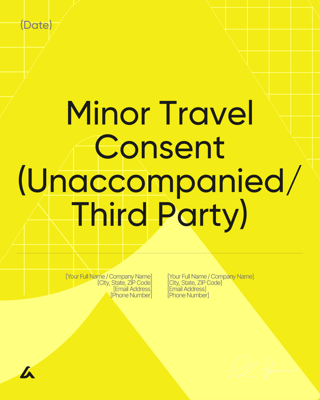 Minor Travel Consent (Unaccompanied/Third Party)