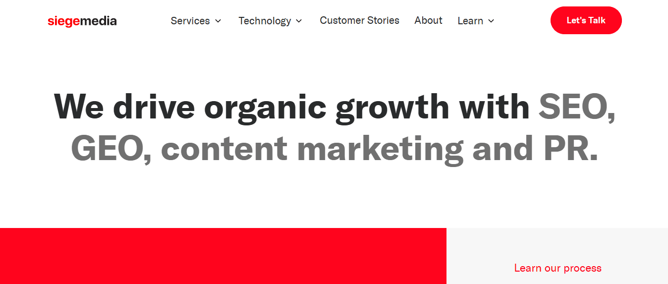 siege media - Technical SEO Agencies