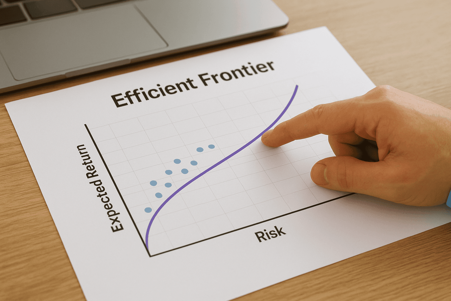 The efficient frontier shows your best options