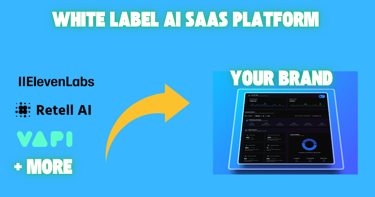 White label AI SaaS platform transforming ElevenLabs, Retell AI, and Vapi into your branded voice AI dashboard. | VoiceAIWrapper.