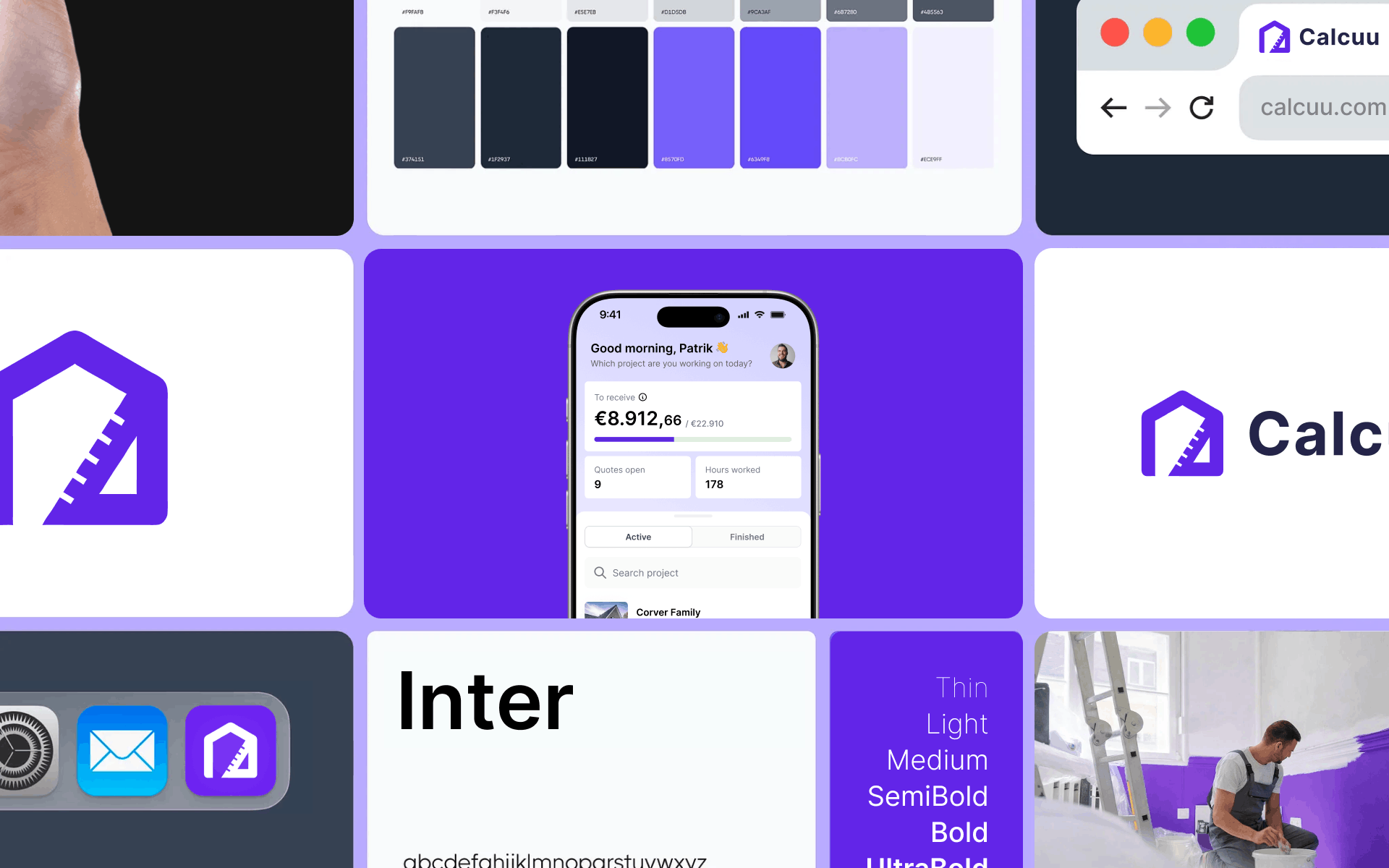 Calcuu project overview design ui/ux & brand