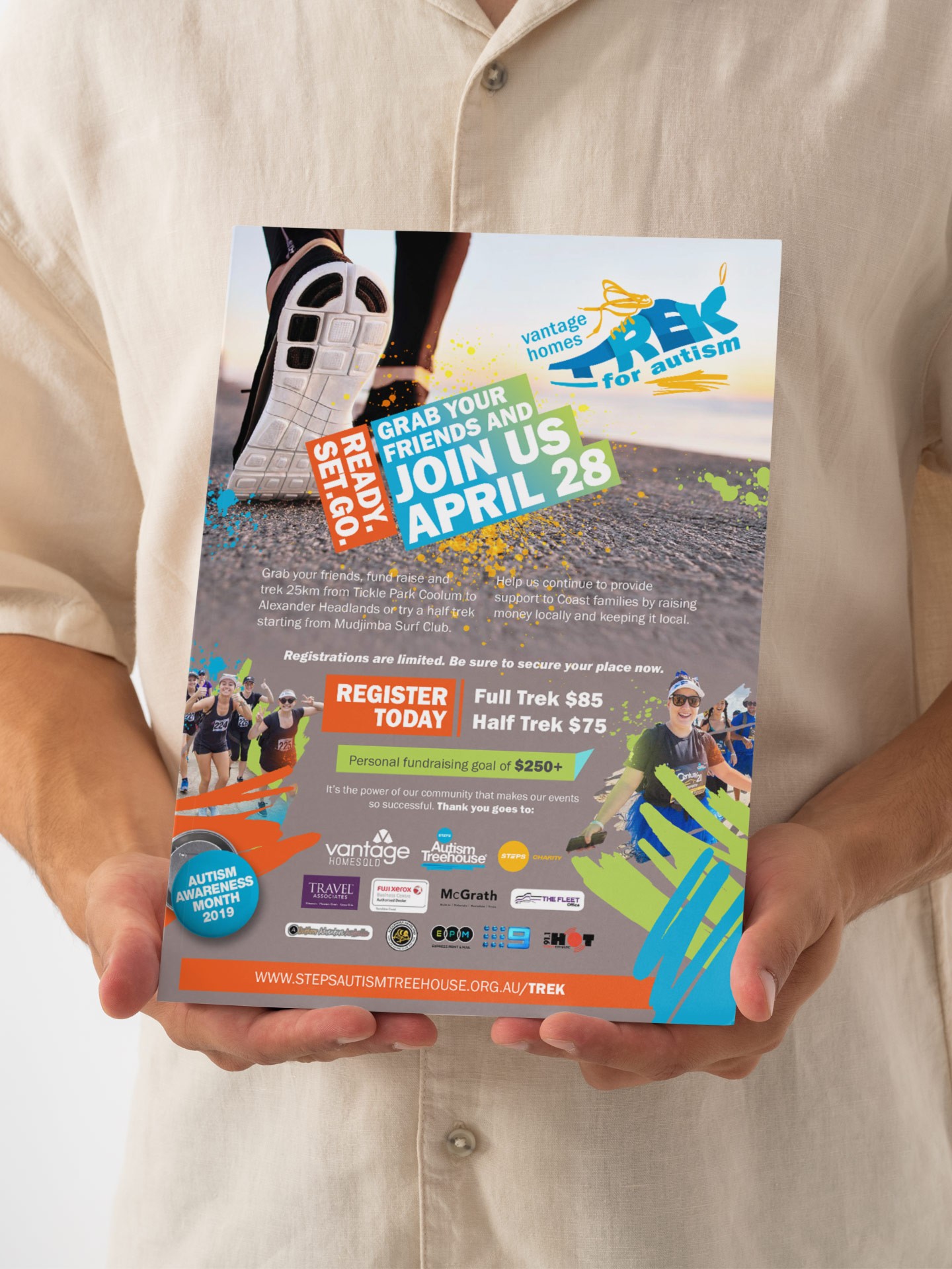 Trek for Autism A4 Flyer