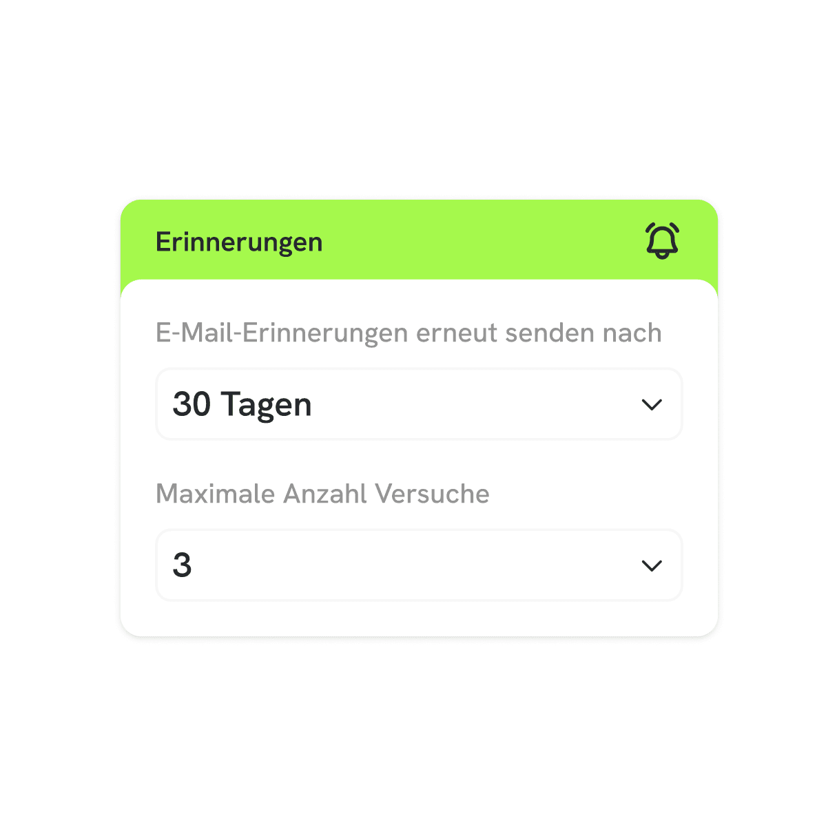 Paylink Option automatische Zahlungserinnerung