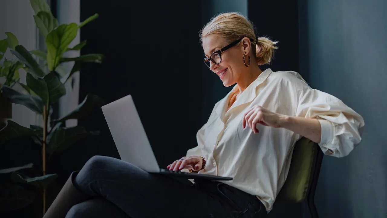 Woman in consultation with a doctor via video call