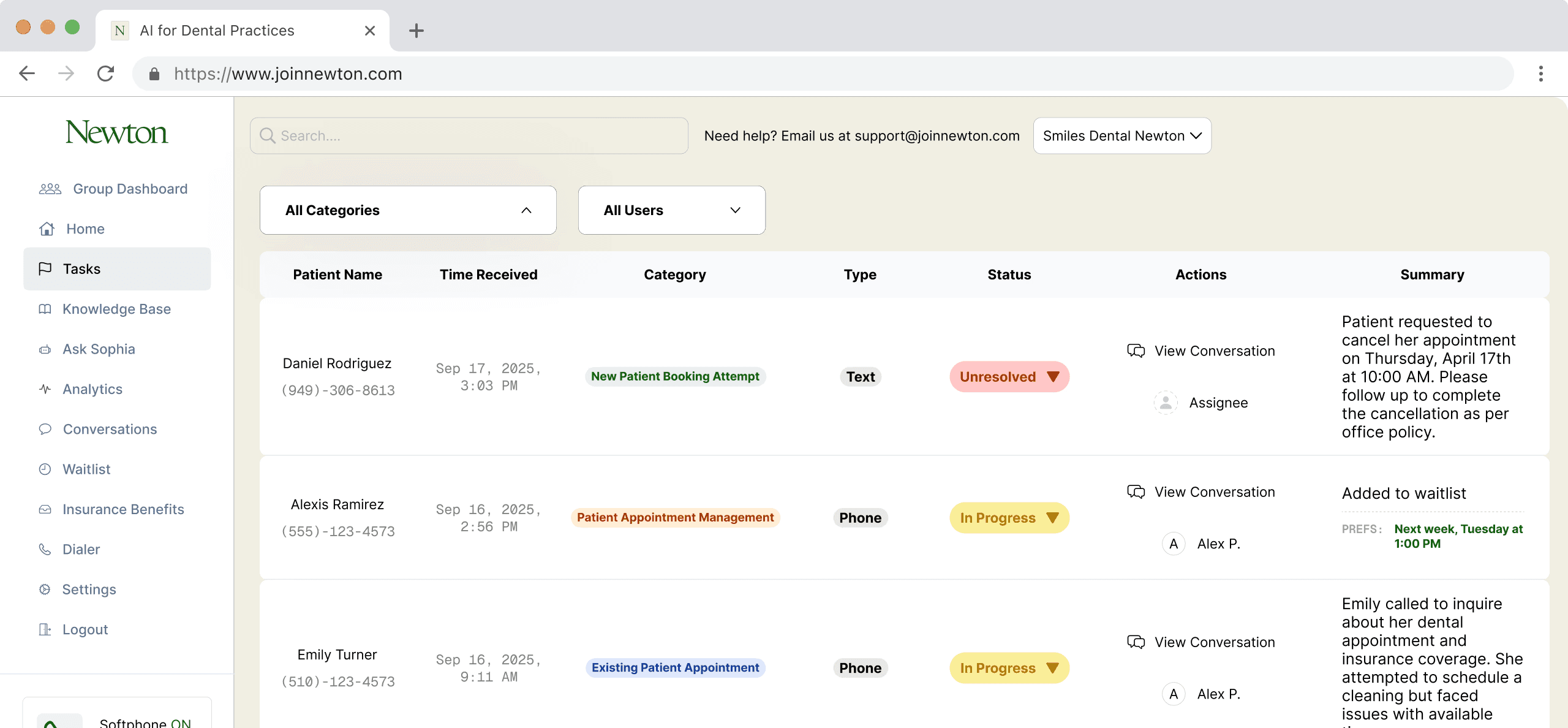 Centralized Team Tasks