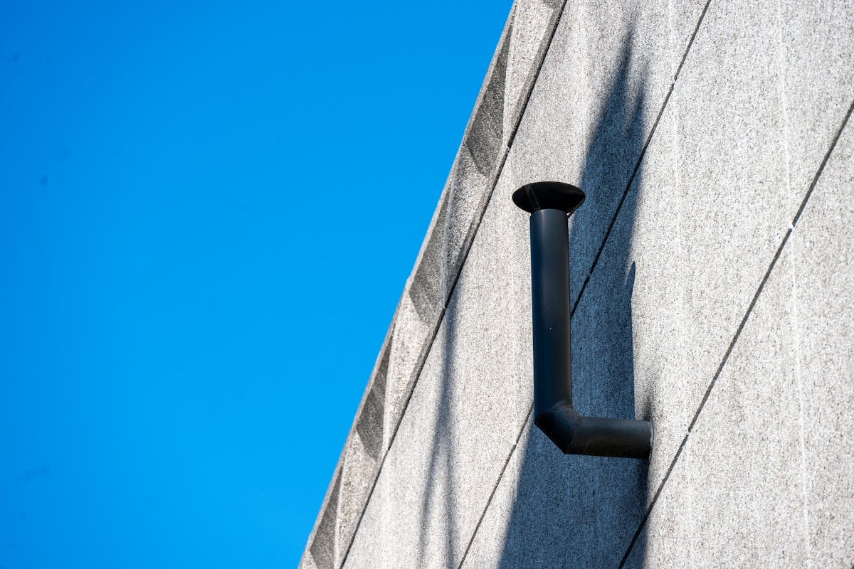 Detail of a concrete building wall