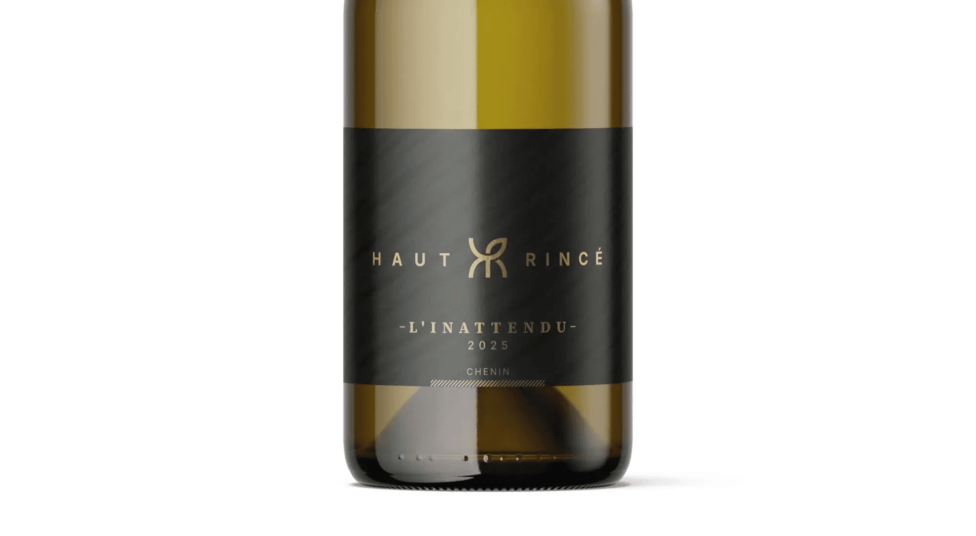 Photo d'une bouteille de vin blanc sec premium