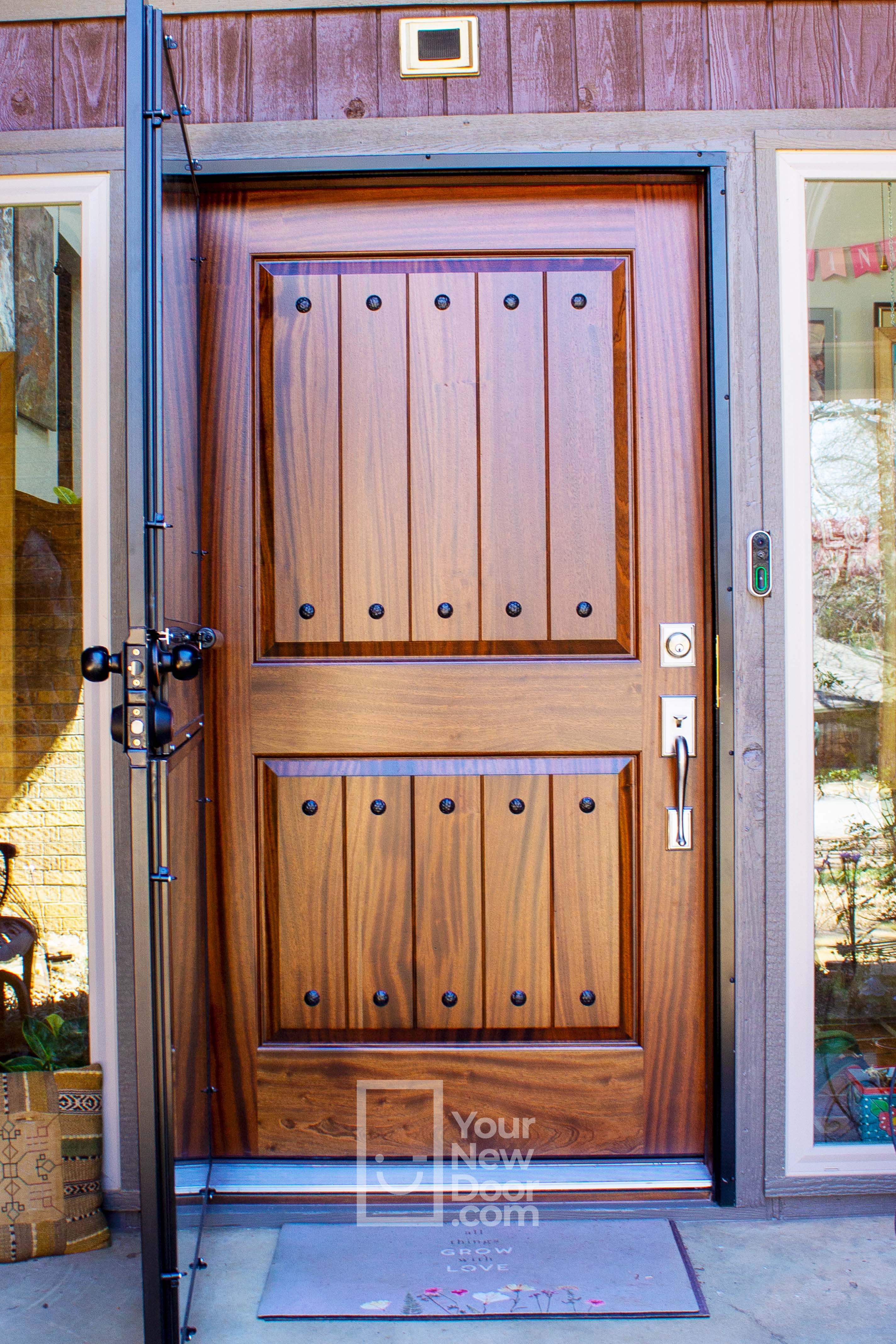 custom solid wood door in dallas, texas
