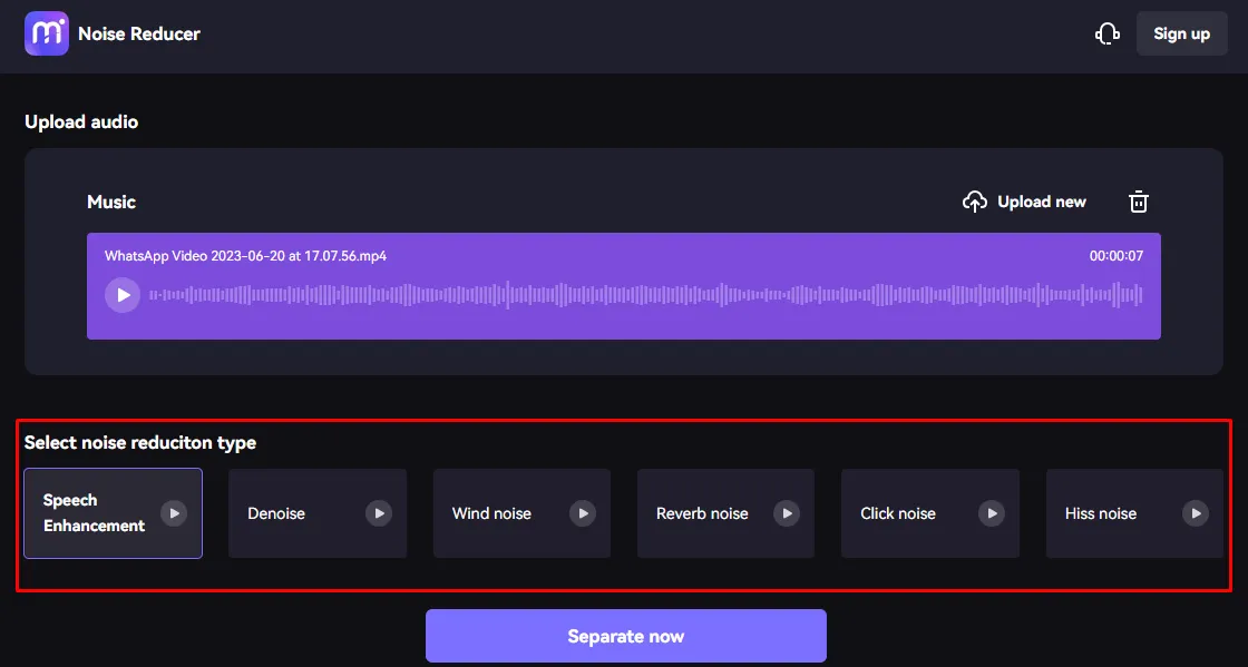 Noisereducer.media.io