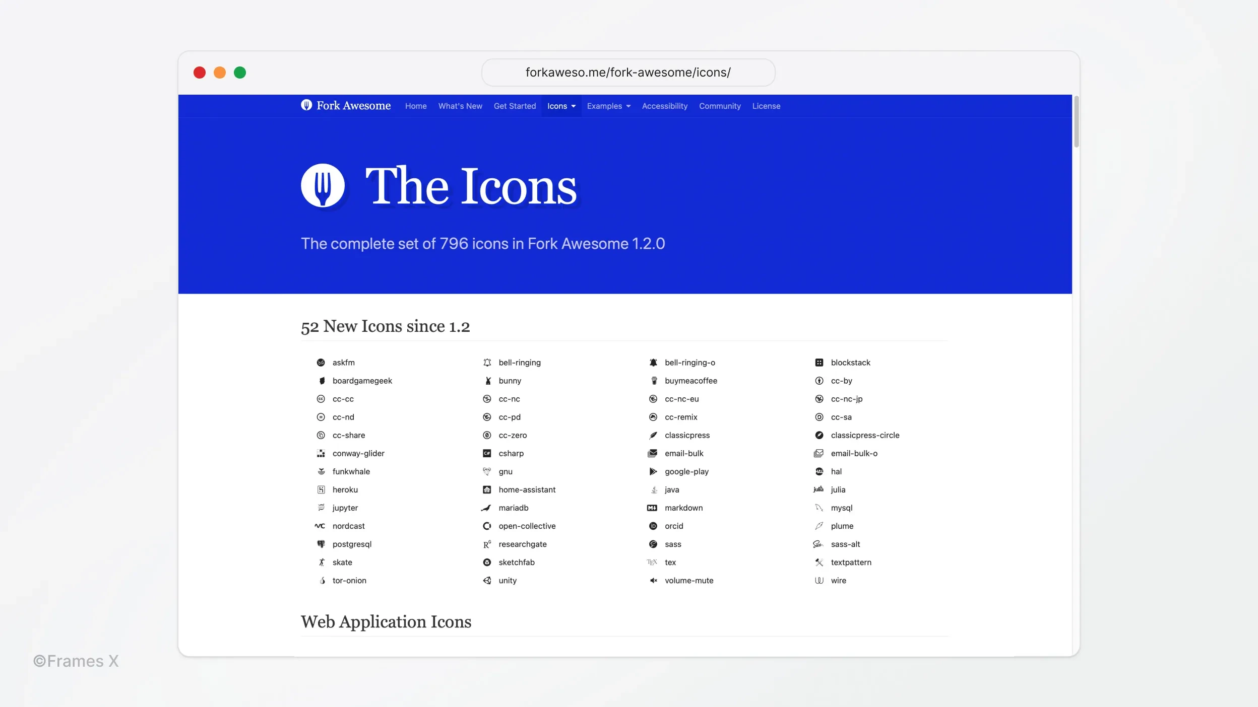 Fork Awesome - free open source icons