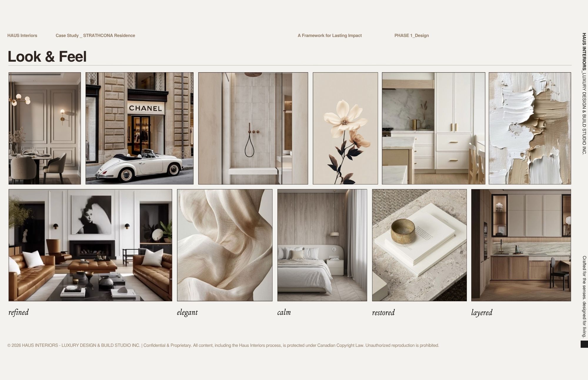 Strathcona Residence look and feel mood board