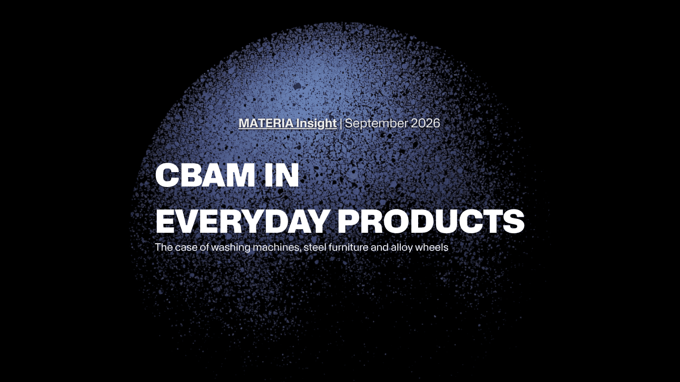 CBAM in everyday prpoducts: september MATERIAreport