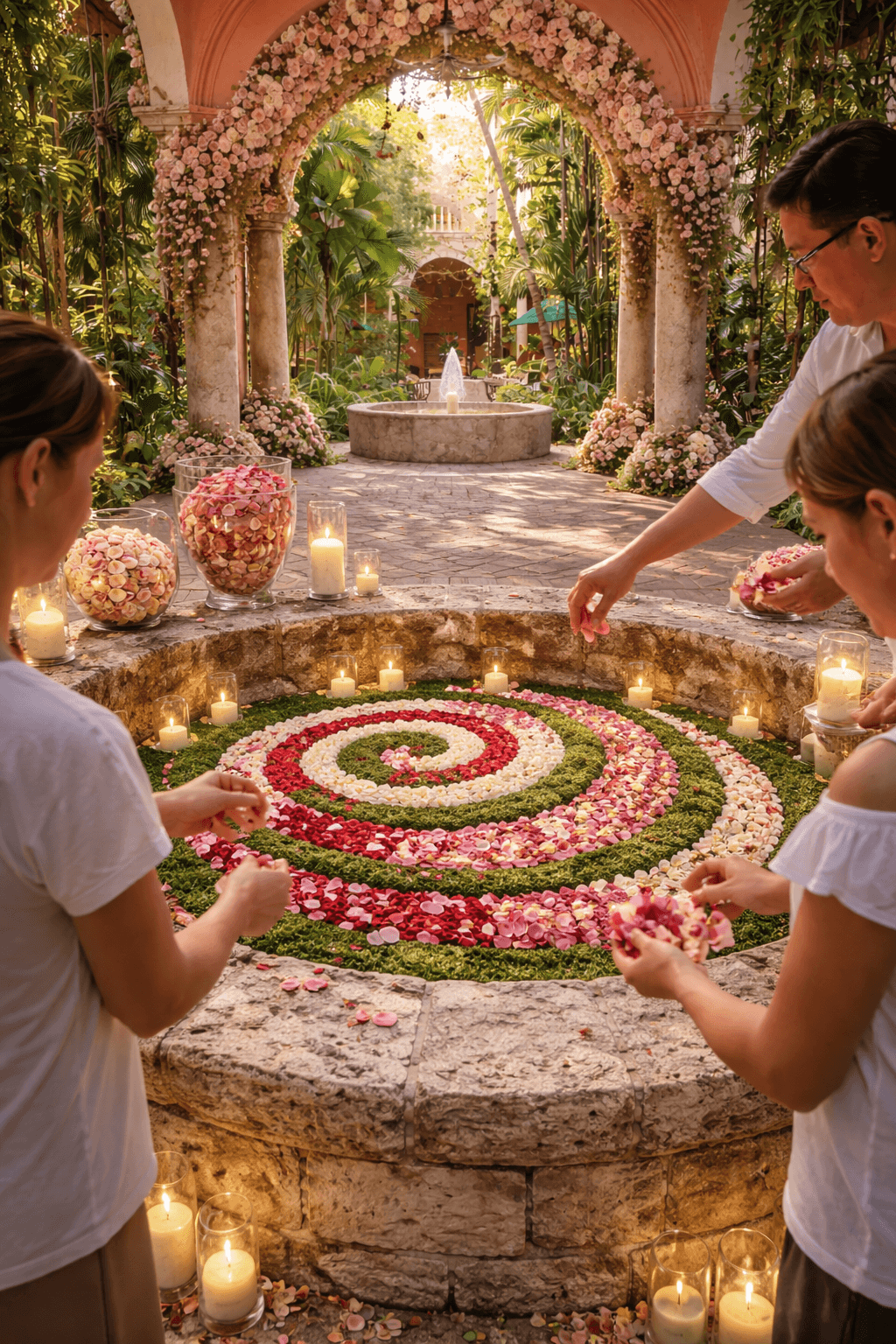 Bold editorial fashion portrait of model in houndstooth blazer with red tie and green shirt against bright turquoise background - Serif Creative Studio luxury fashion photography
