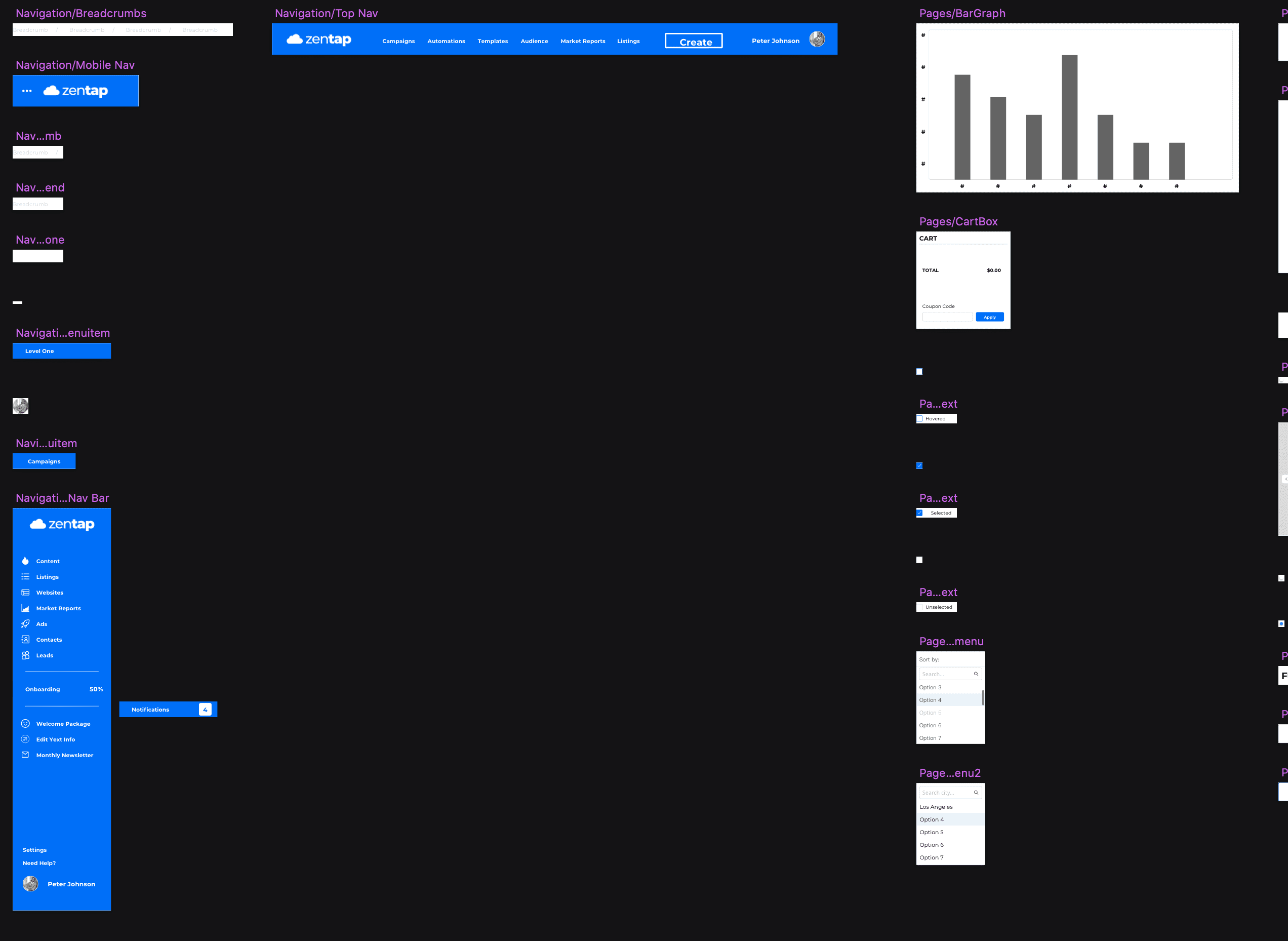 screenshot of some other components