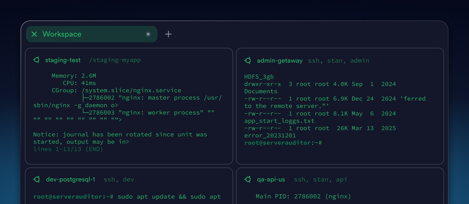 Split view: everything in parallel