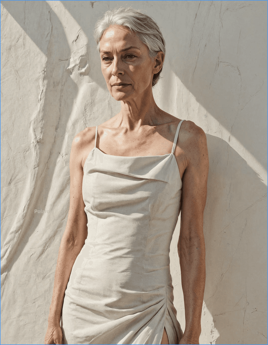 elderly fashion model