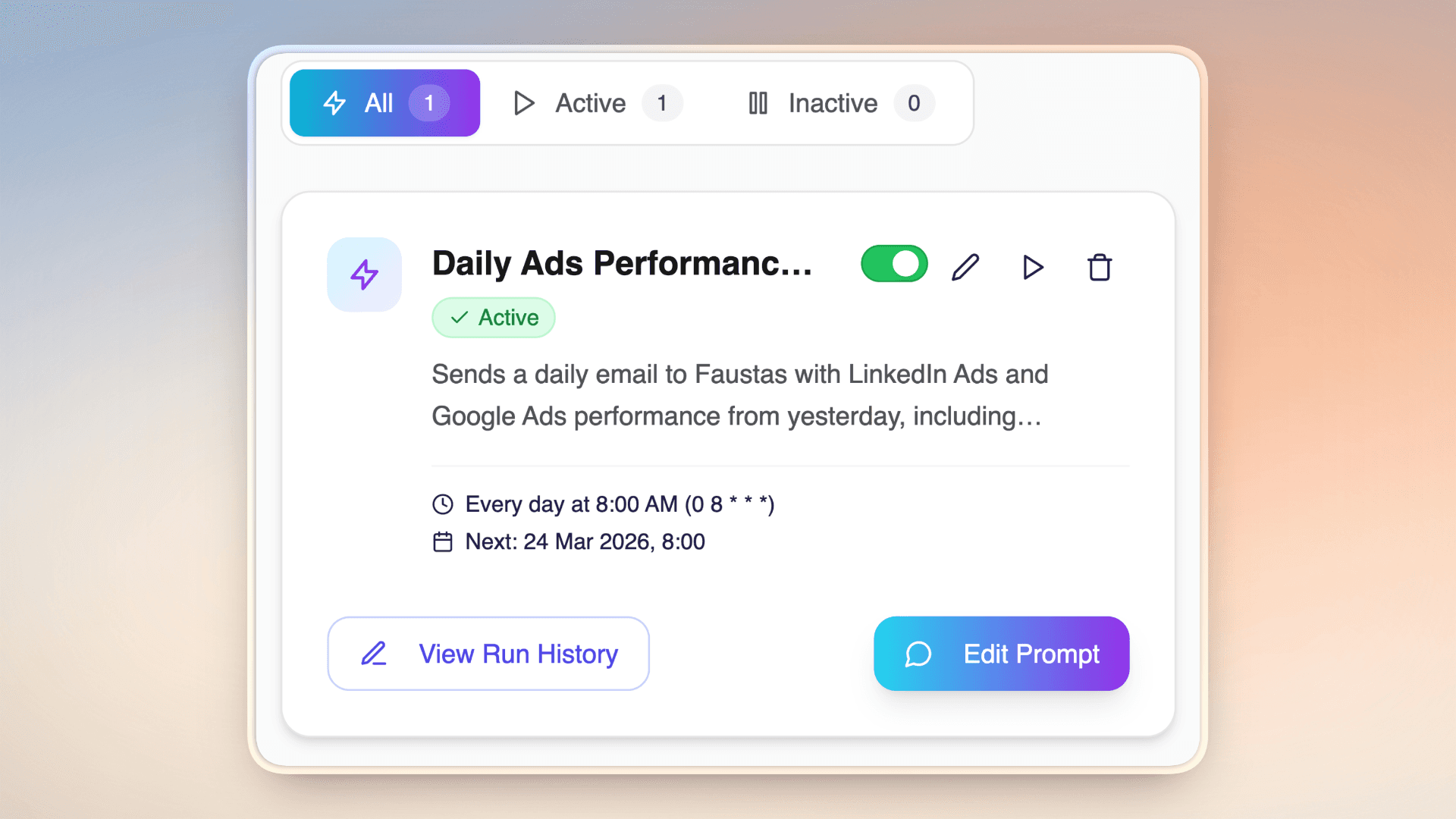 Pricing section design