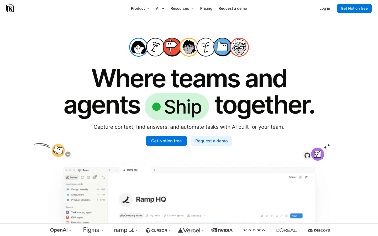 Notion workspace