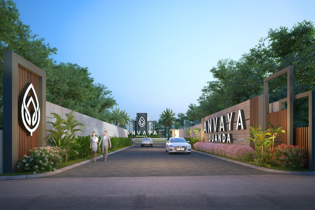 Rocky desert landscape with sandstone formations under a blue sky