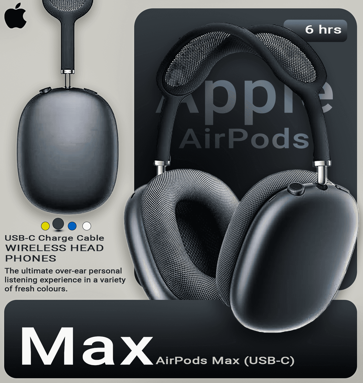 Headphone poster by Sunny graphic ui