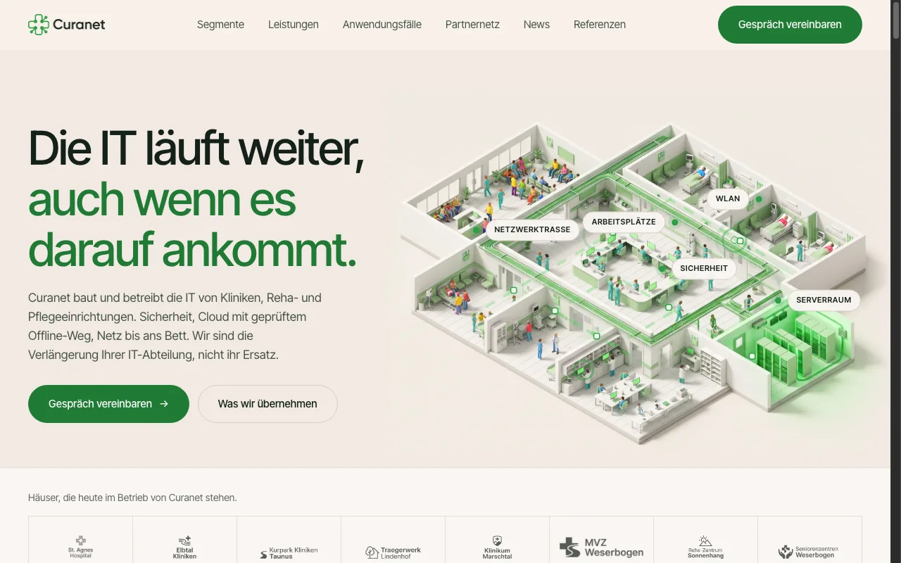 Vorschau der Beispielseite Curanet