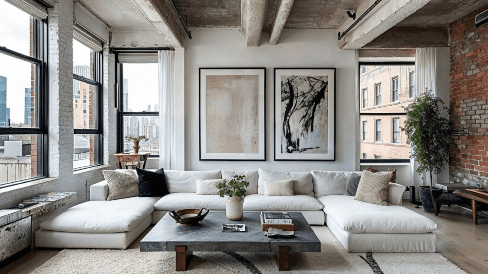 Industrial Chic Guest Room