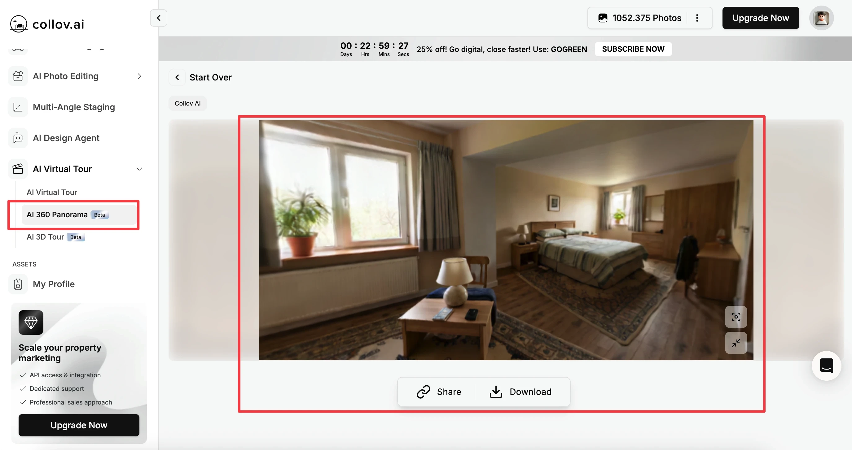 360° / virtual tour 