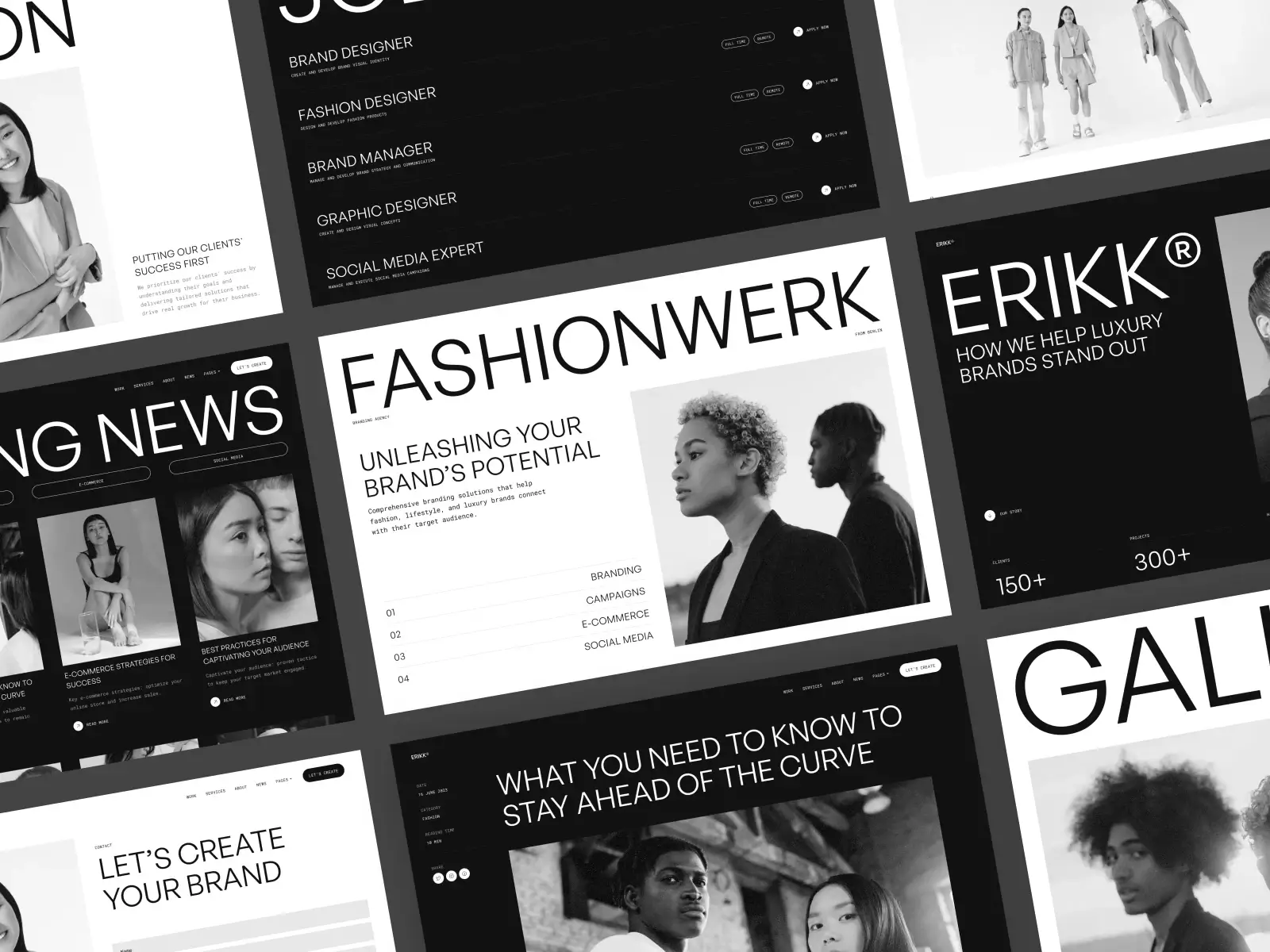 Erikk - Agency Website Template - Preview Hover