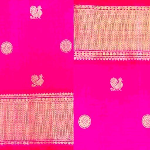 Marvel Pink Kanchivaram Silk Saree
