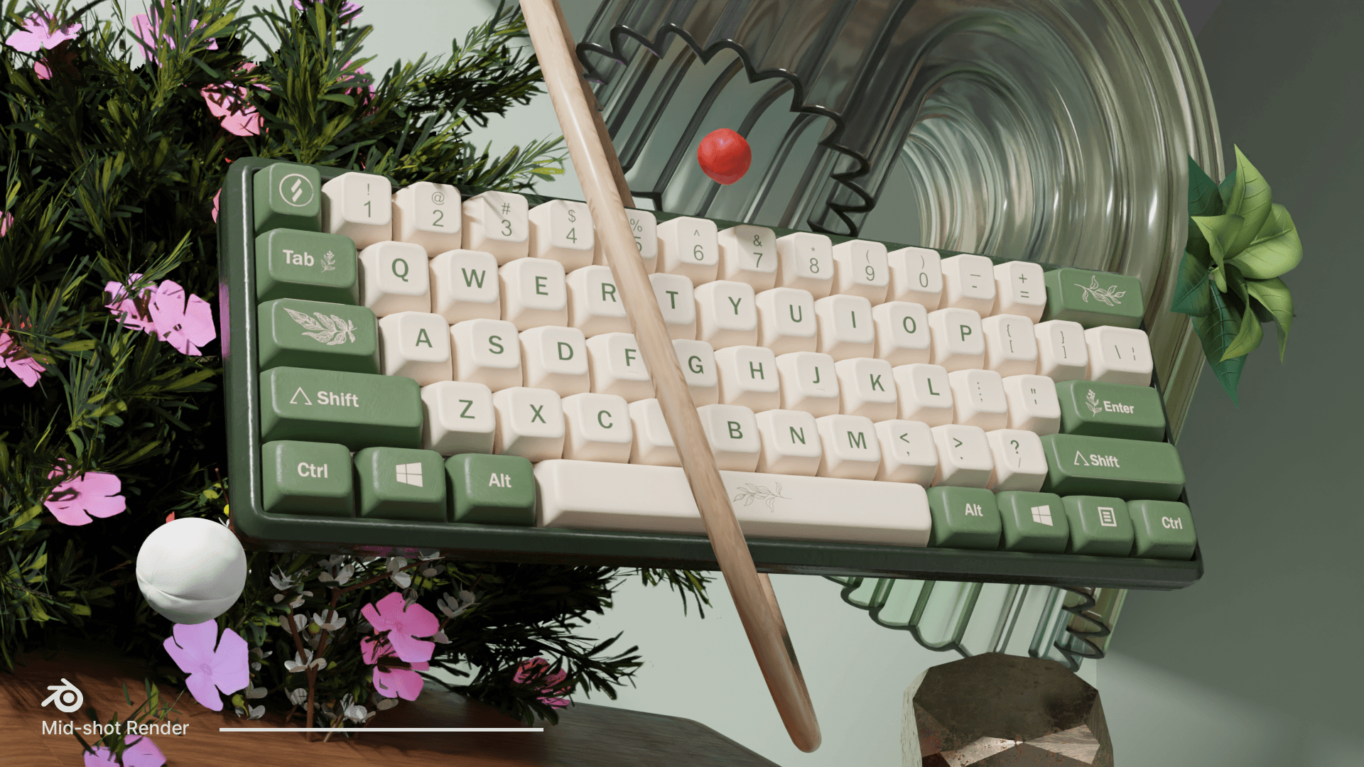 Keyboard render