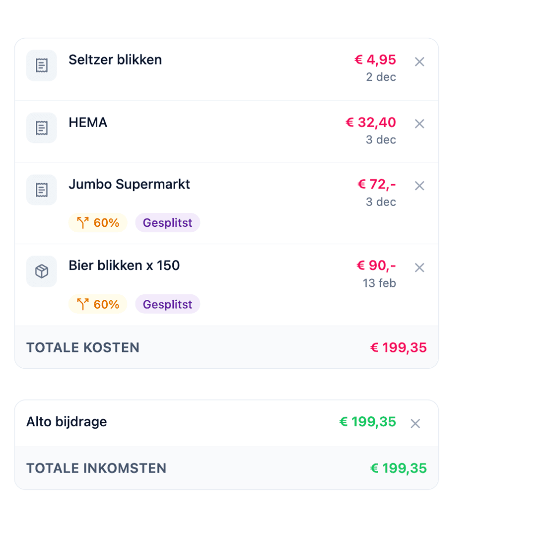An image of Freelio's budget ui