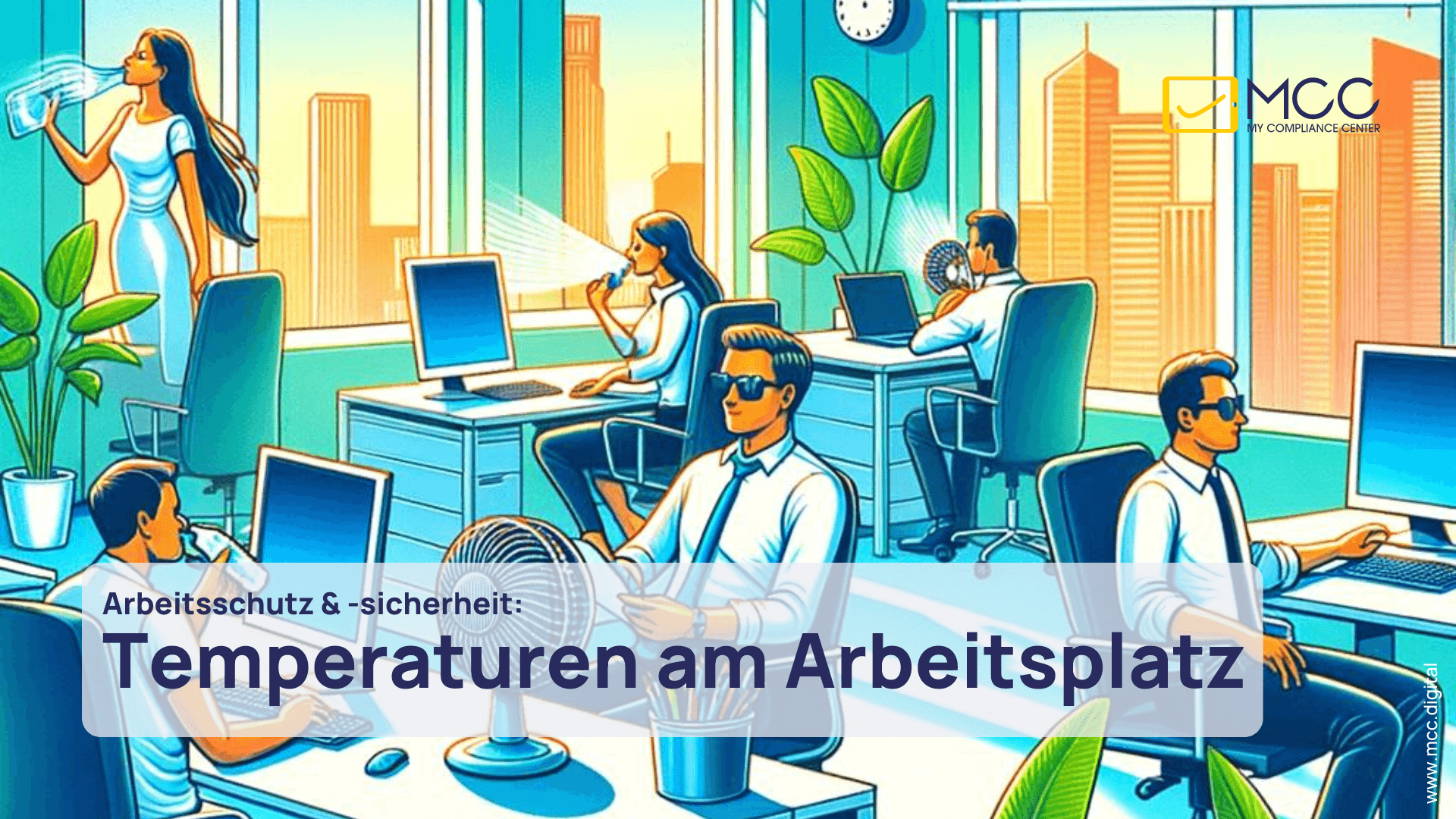 Temperaturen am Arbeitsplatz - KI generiert