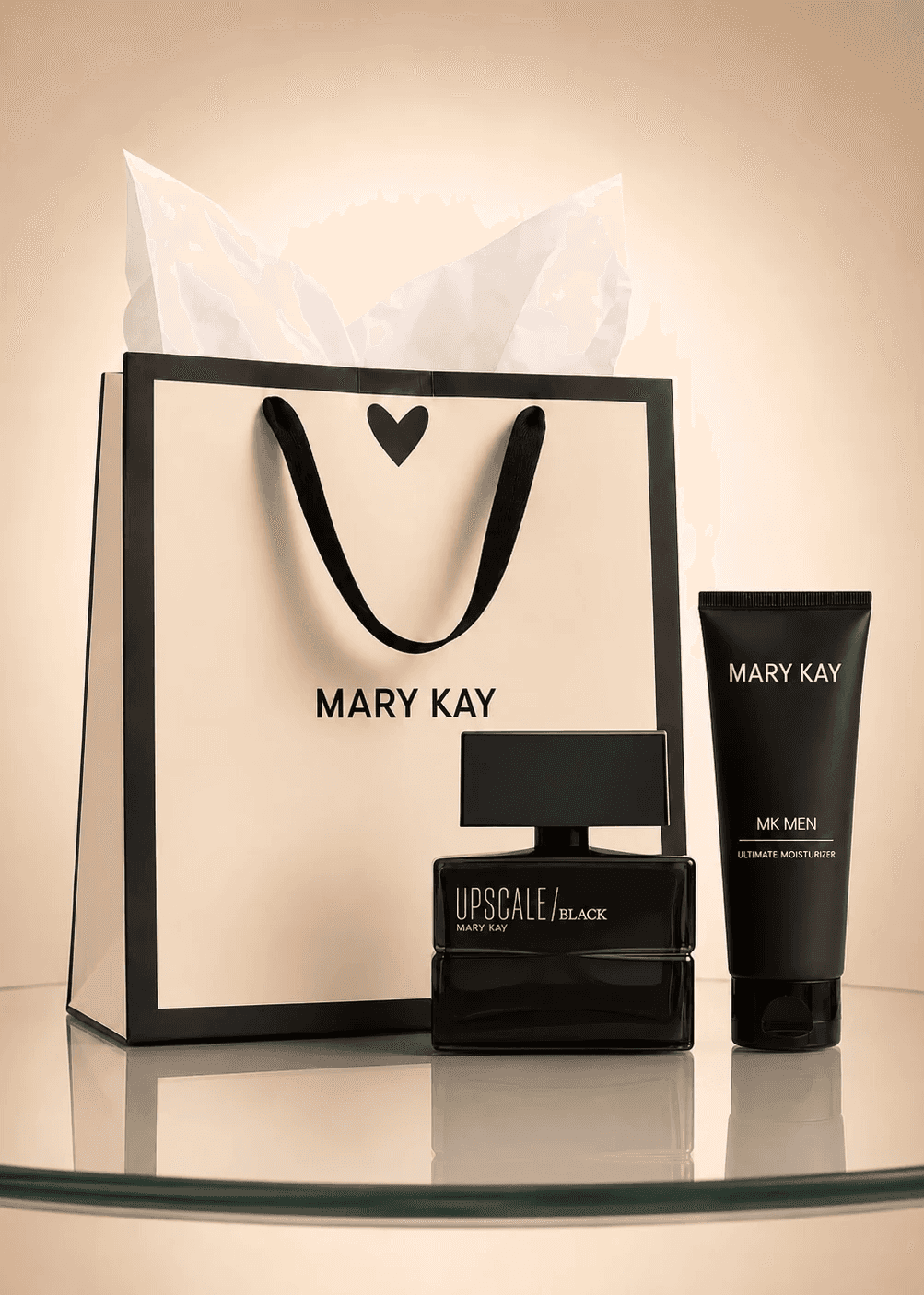 Presente Upscale Black Mary Kay em composição para presentear