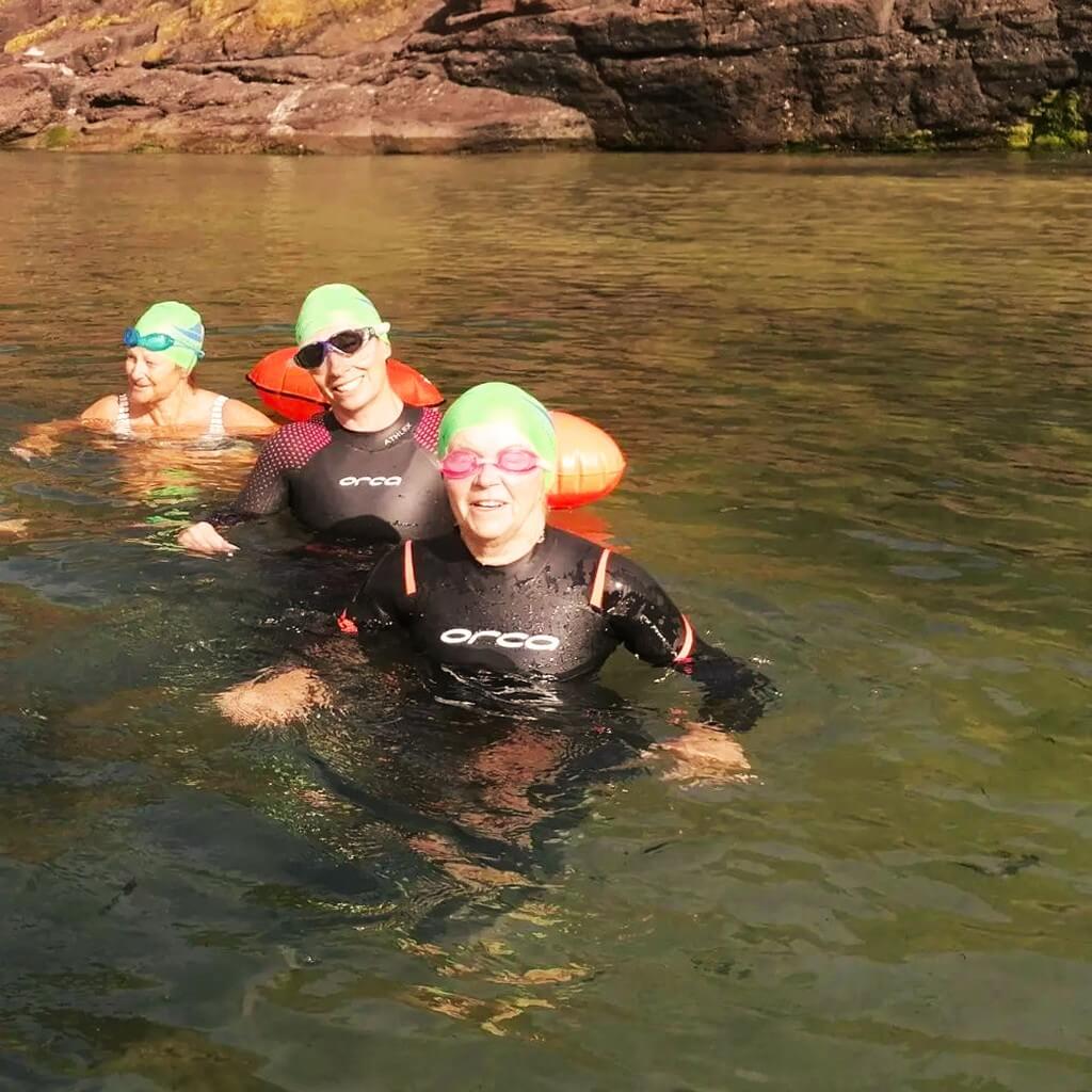Members swim class in Dunmore East