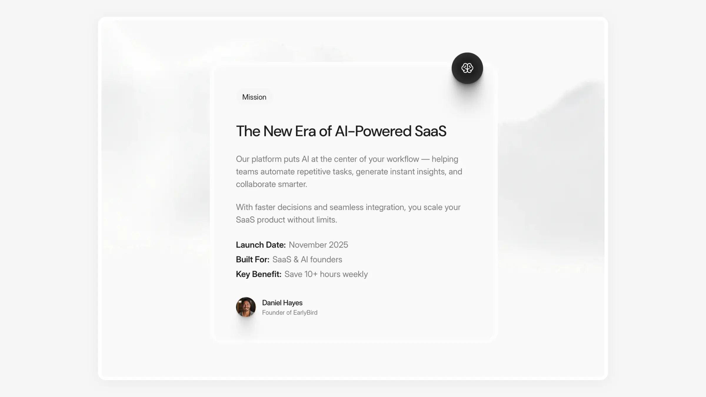Modern waitlist landing page template for startups — fast and conversion-focused design by Luna UI