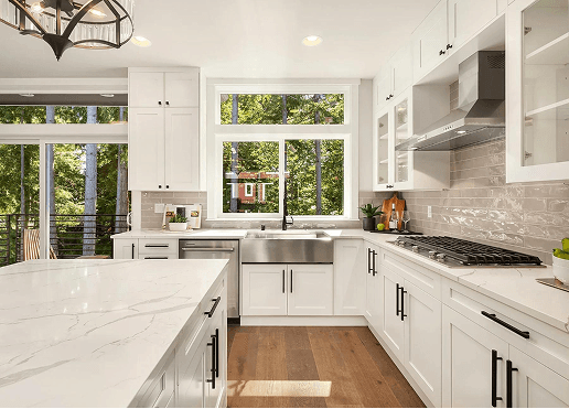 Cassie's Landing Bothell luxury townhome kitchen with premium finishes