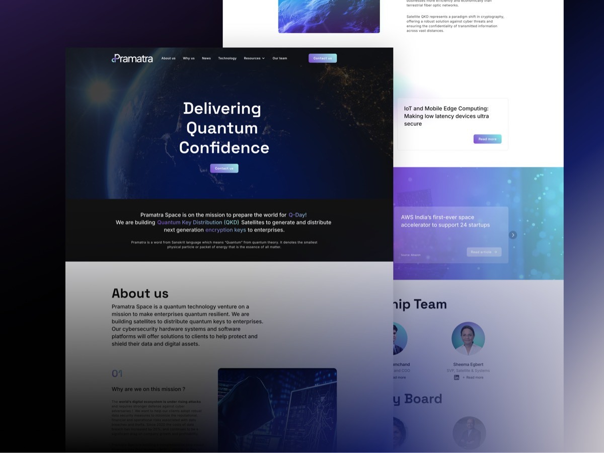 Pramatra website by AGR Studio