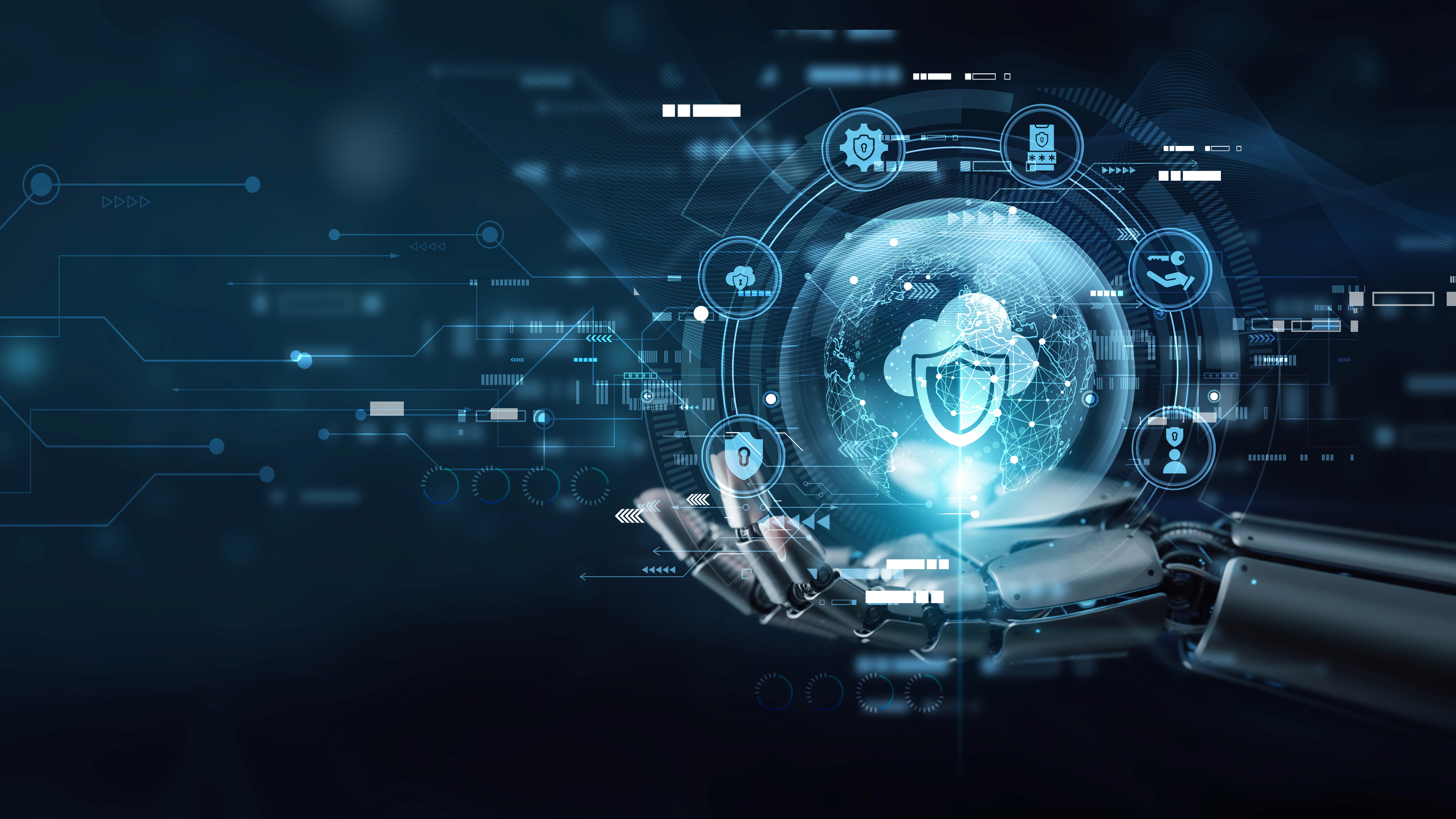 Red digital warning symbol glowing on a circuit board interface, representing active ransomware exploitation of the VMware ESXi CVE 2025 22225 vulnerability and hypervisor compromise.