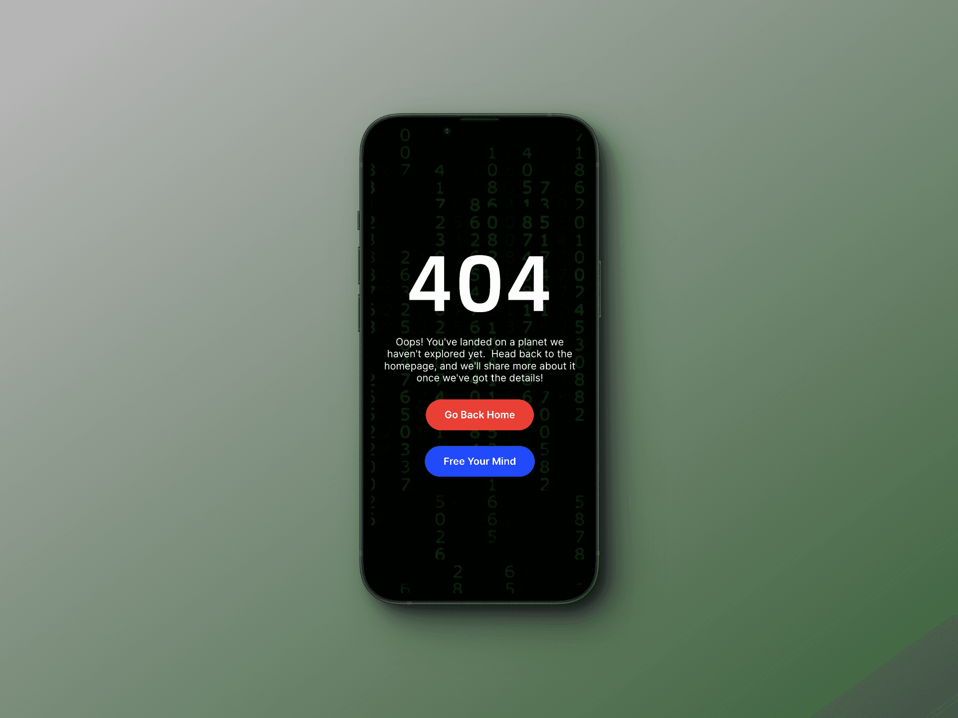 Matrix 404 page