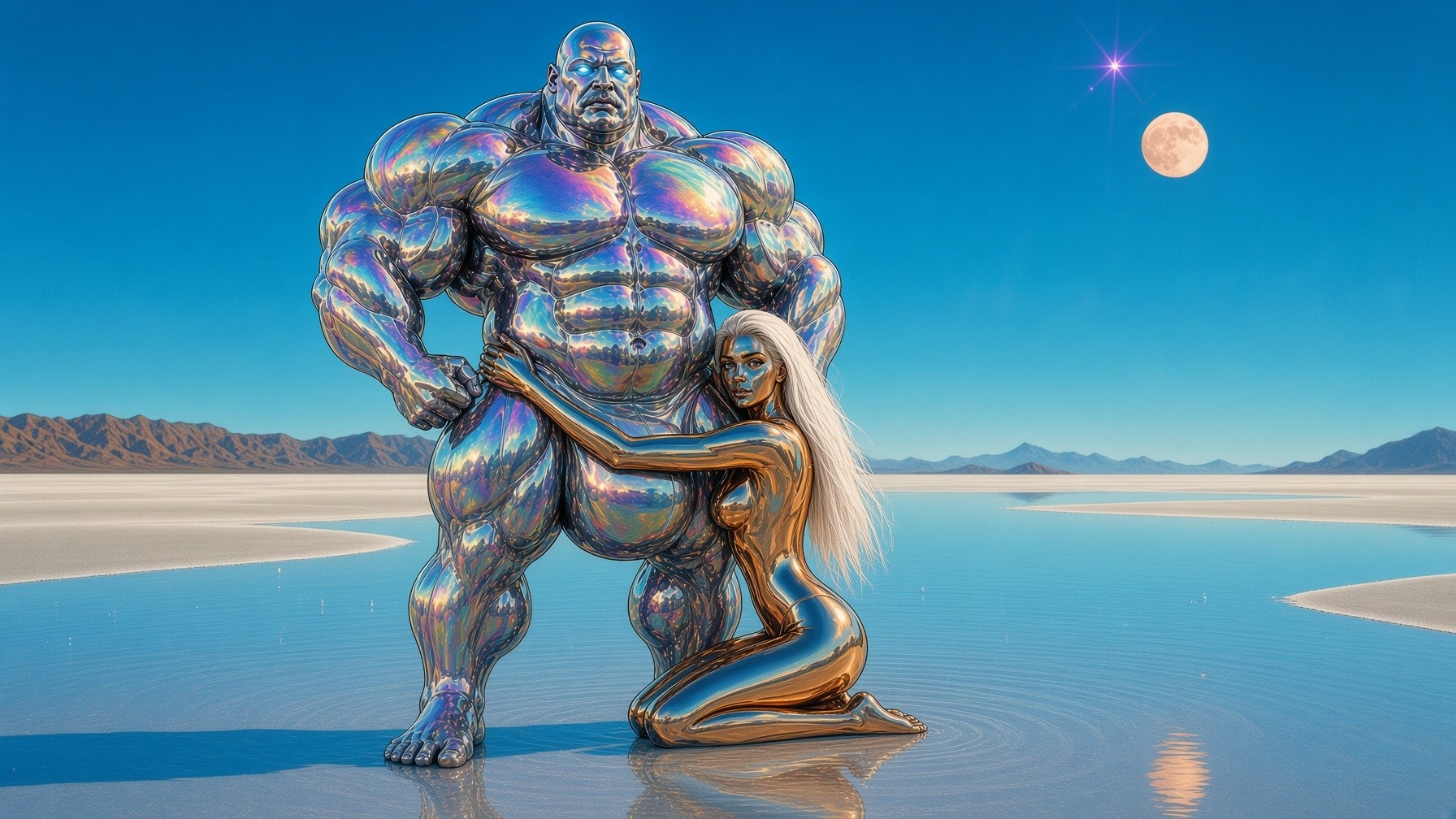 carried across the salt flat